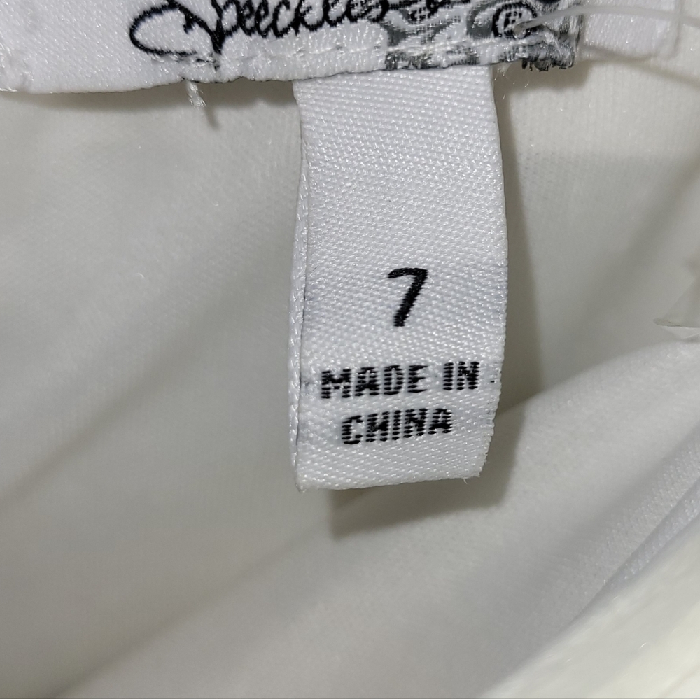 NWT's Speechless Strapless Eyelet Layered Mini Dress Size 7 White Fit & Flare - Picture 5 of 5